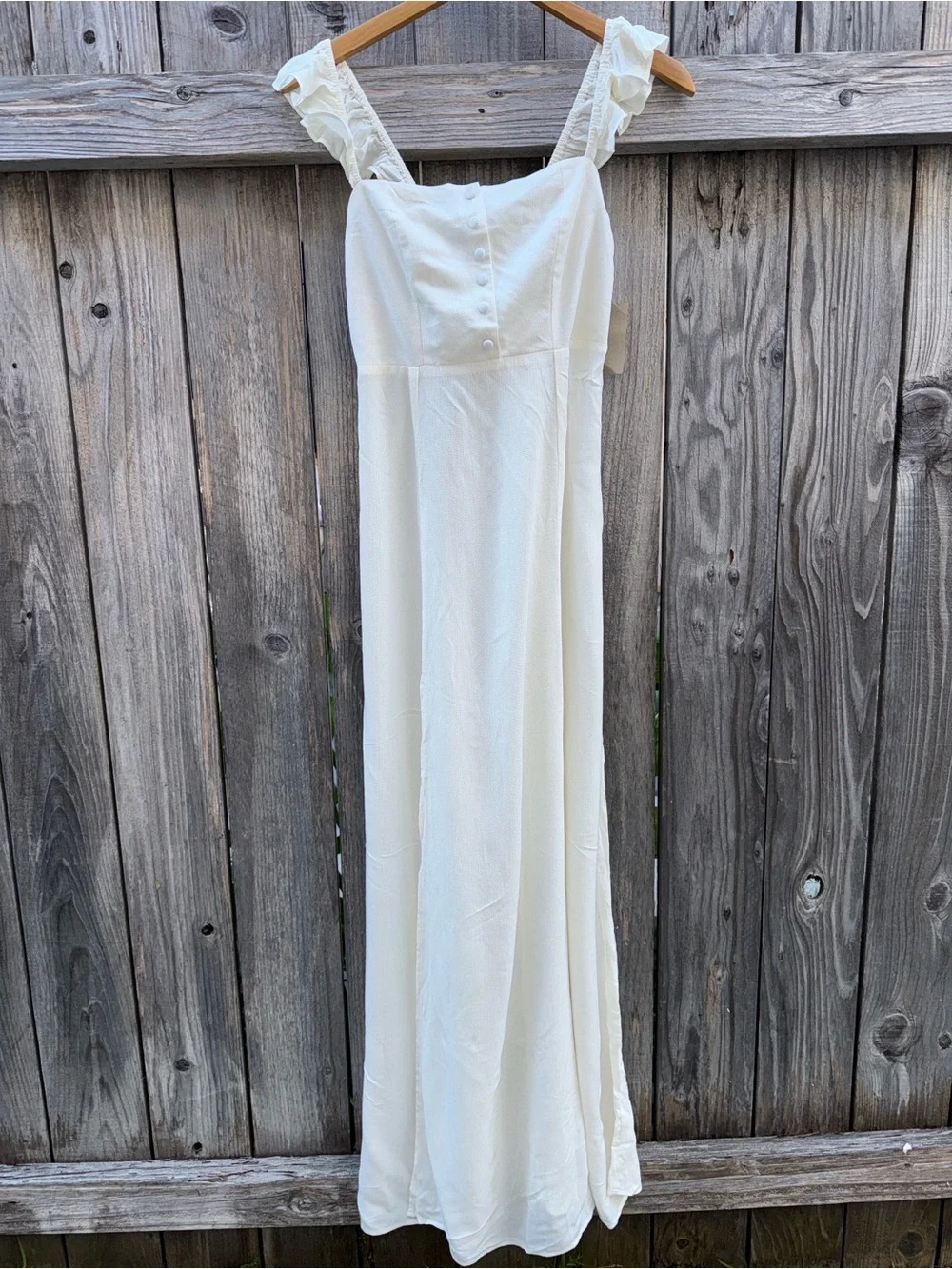 Flynn Skye Bardot Maxi Dress White Size Large